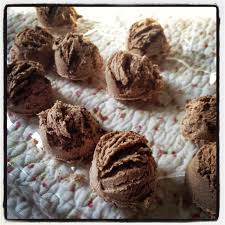chocolate ice cream truffles
