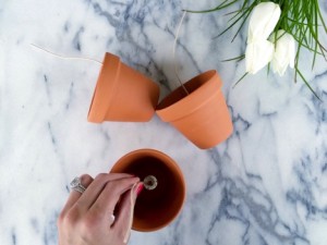 Mini Flower Pot Candles Recipe 4
