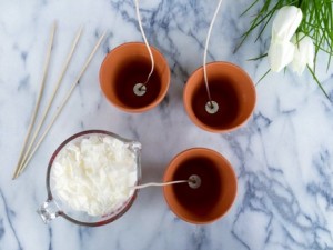Mini Flower Pot Candles Recipe 5