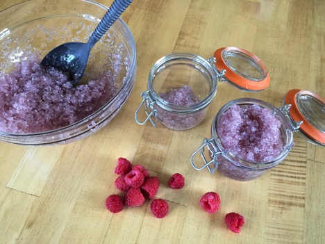 Raspberry Sorbet Salt Scrub Recipe 9
