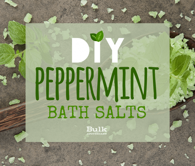 DIY Peppermint Bath Salts Bulk Apothecary Blog