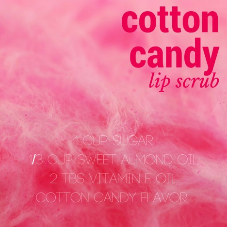 Cotton Candy Lip Scrub Recipe