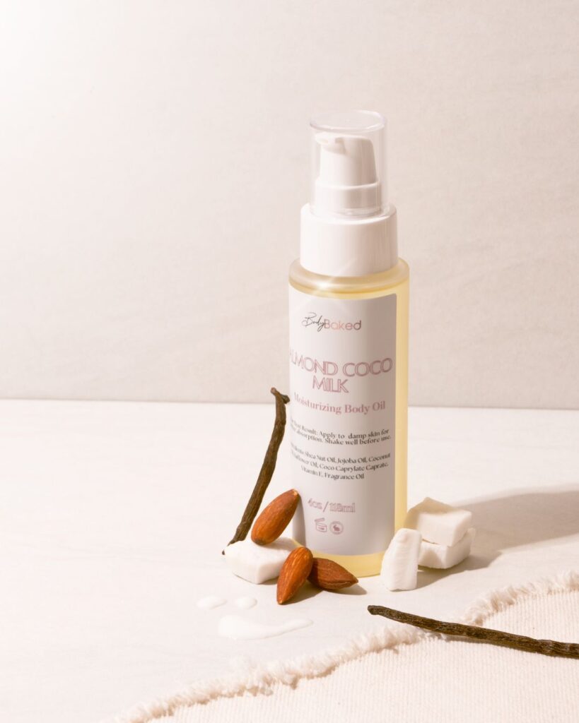 body oil and body care products
