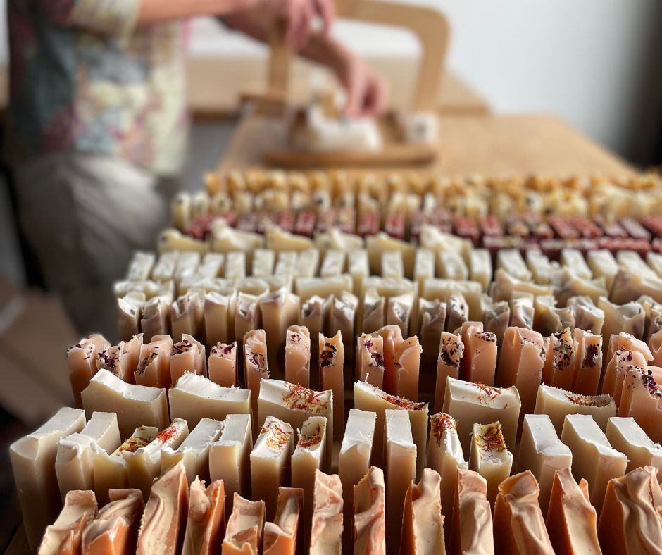 Handmade cold process soap bars from Minimalist Soapmaking