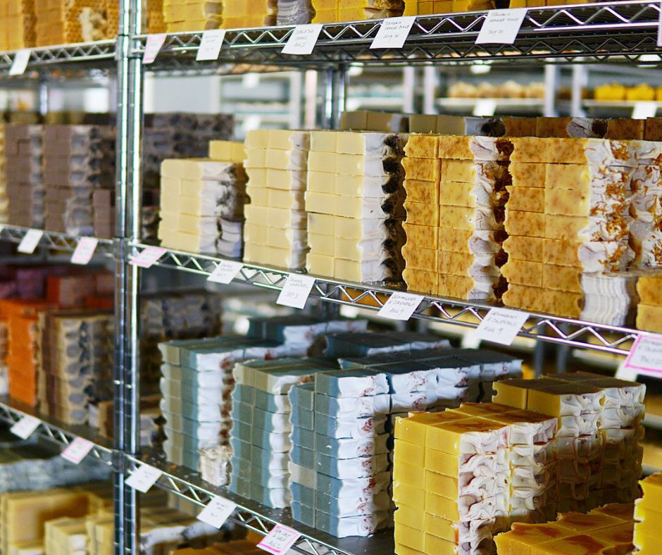 Simi making handmade cold process soap